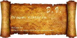 Dragan Viktória névjegykártya